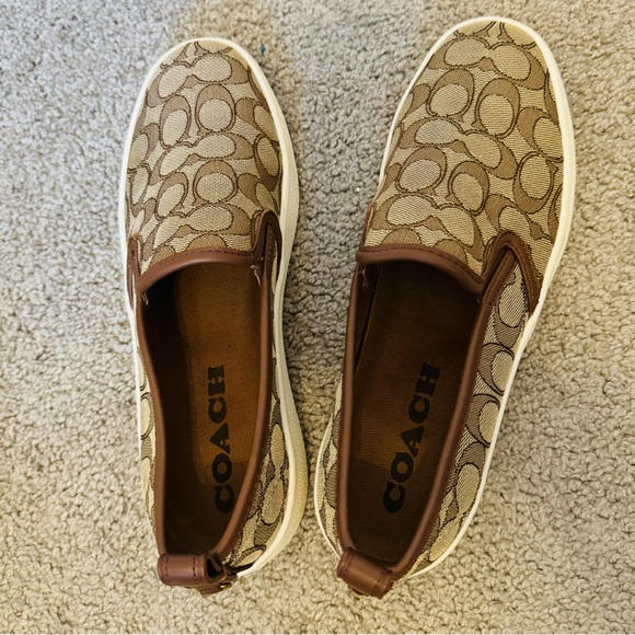 Coach Logo Slip On Sneakers C115 Size 9B - Picture 9 of 10